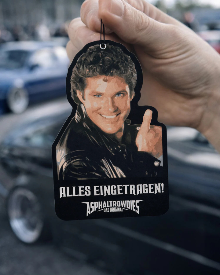 ASPHALTROWDIES® Airfreshner – Alles eingetragen