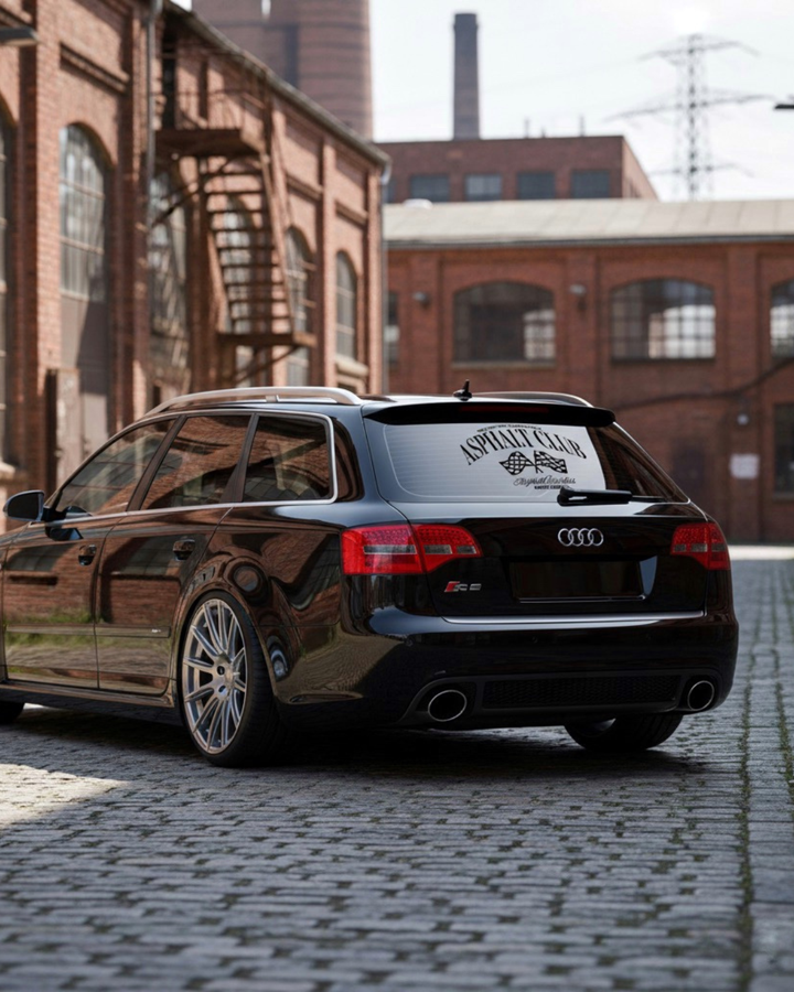 Aufkleber AsphaltClub 40/60 cm schwarz | weiss